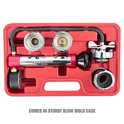 radiator test|Amazon.com: OEMTOOLS 27065 Radiator and Cap Test Kit, Pressure Tester ...